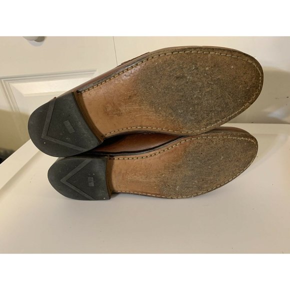 Allen Edmonds Men’s Sz 9D Maxfield Brown Leather Tassel Loafers Shoes‎ - Picture 8 of 9
